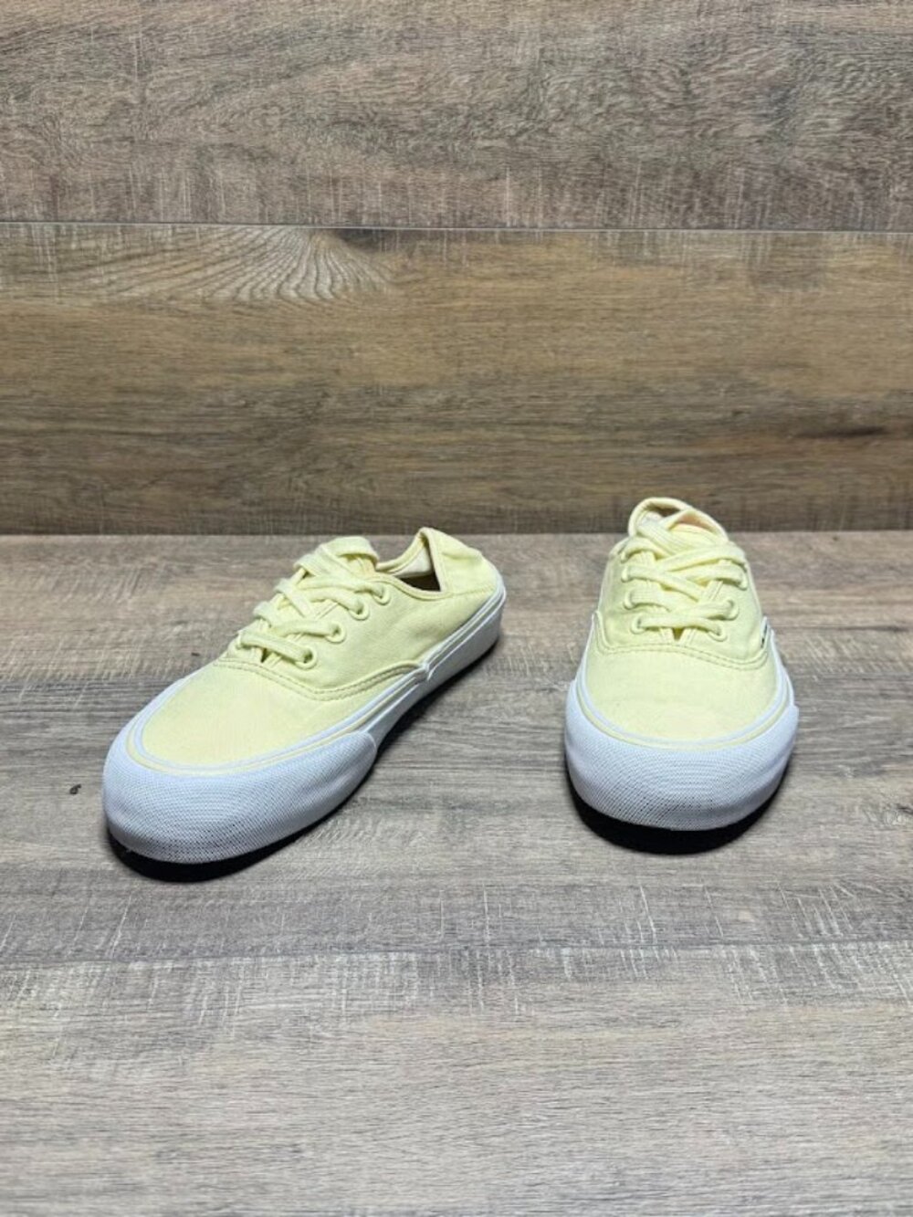 Vans Authentic SF Pale Yelllow Canvas Sneakers Women's Size 7.5